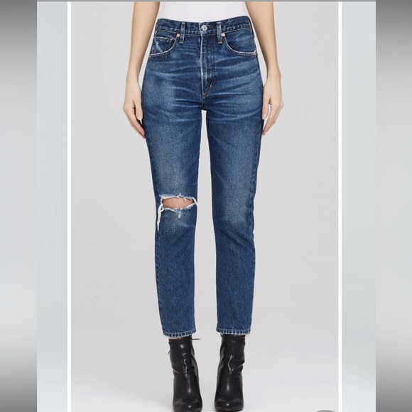 Citizens Of Humanity Denim - Citizens of Humanity - Dree Crop High Rise Slim Straight Leg. Size 29.